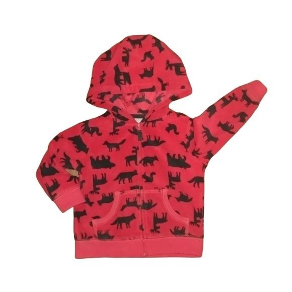 Carter's The Children's Place Fleece Woodland Creature Sweater Jeans Bundle Baby - Picture 2 of 11